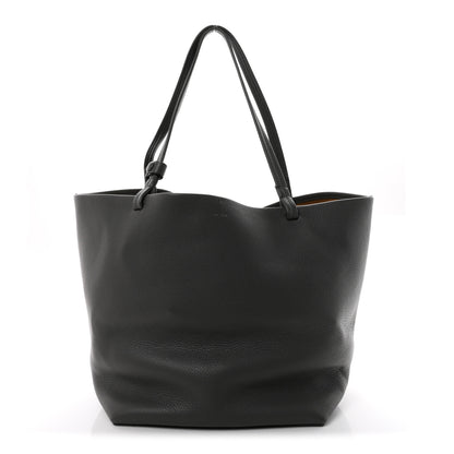 The Row Grained Calfskin Park Tote Three Charcoal 1 of 11