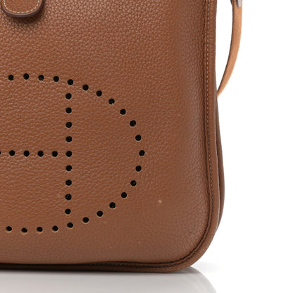 Hermes Taurillon Clemence Evelyne III PM Gold 12 of 12