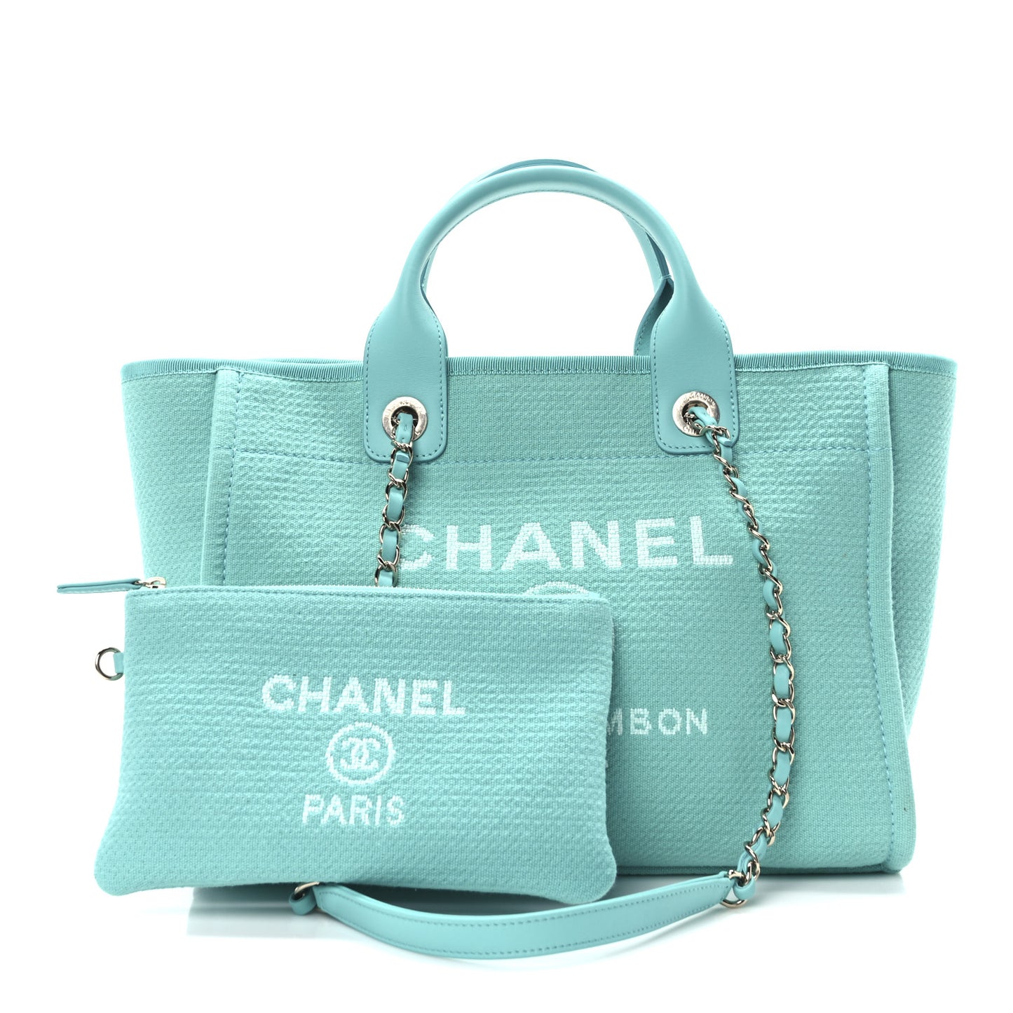 Mixed Fibers Small Deauville Tote Turquoise