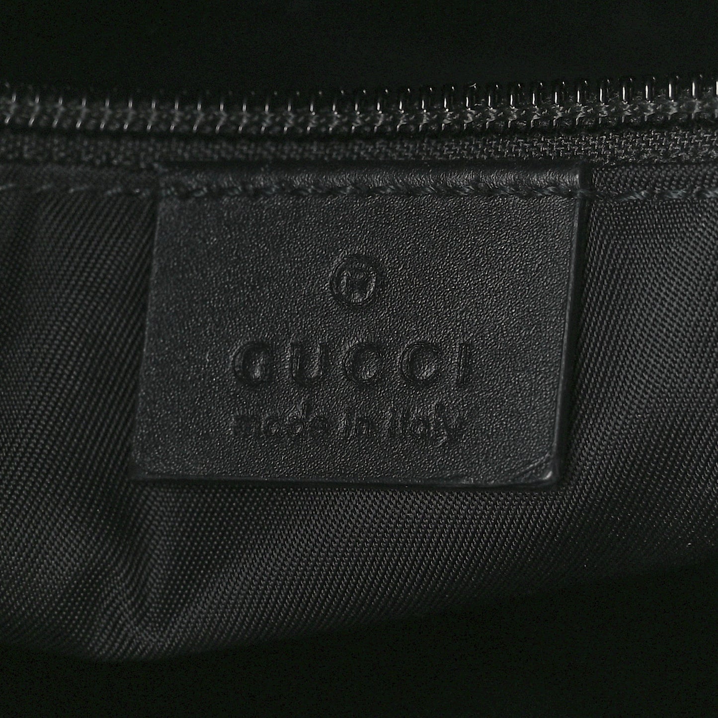 GG Supreme Monogram Web Messenger Bag Black