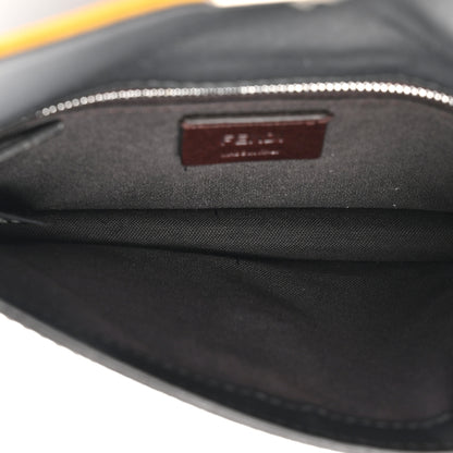 Fendi Glazed Fabric Cotton Vitello King Aura FF 1974 Baguette Belt Pouch Tobacco Moro Mimosa Gianda 5 of 10