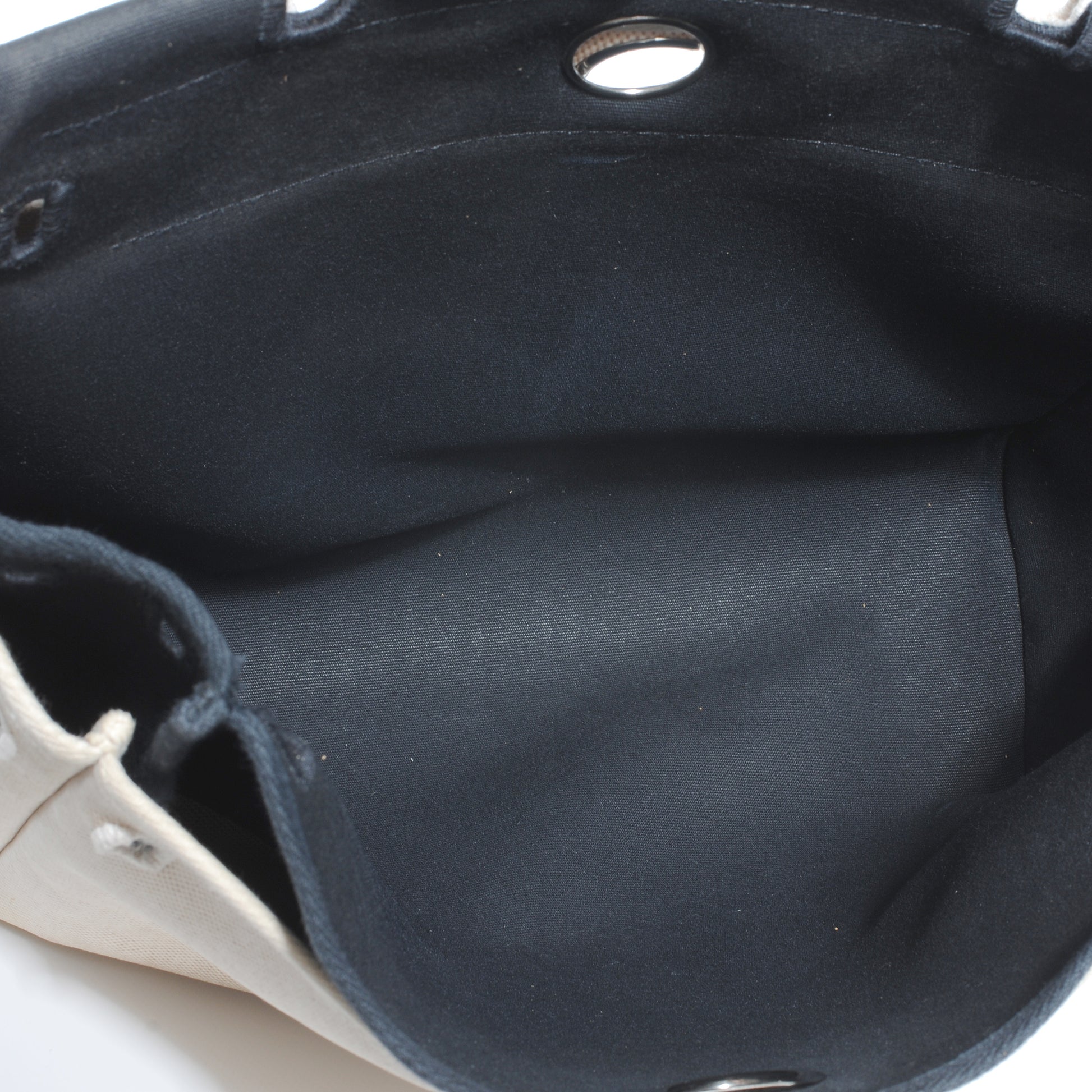 Hermes Toile Herbag PM Natural and Black 15 of 15