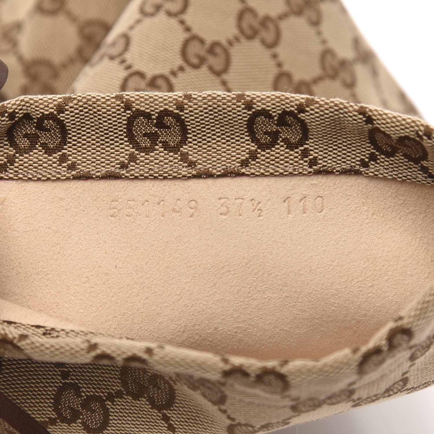 Gucci Monogram Malaga Kid Lisa Mid Heel Boots 37.5 Beige Ebony 7 of 7