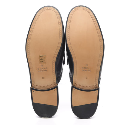 Gucci Goatskin Mens Horsebit Slippers 10 Black 5 of 9