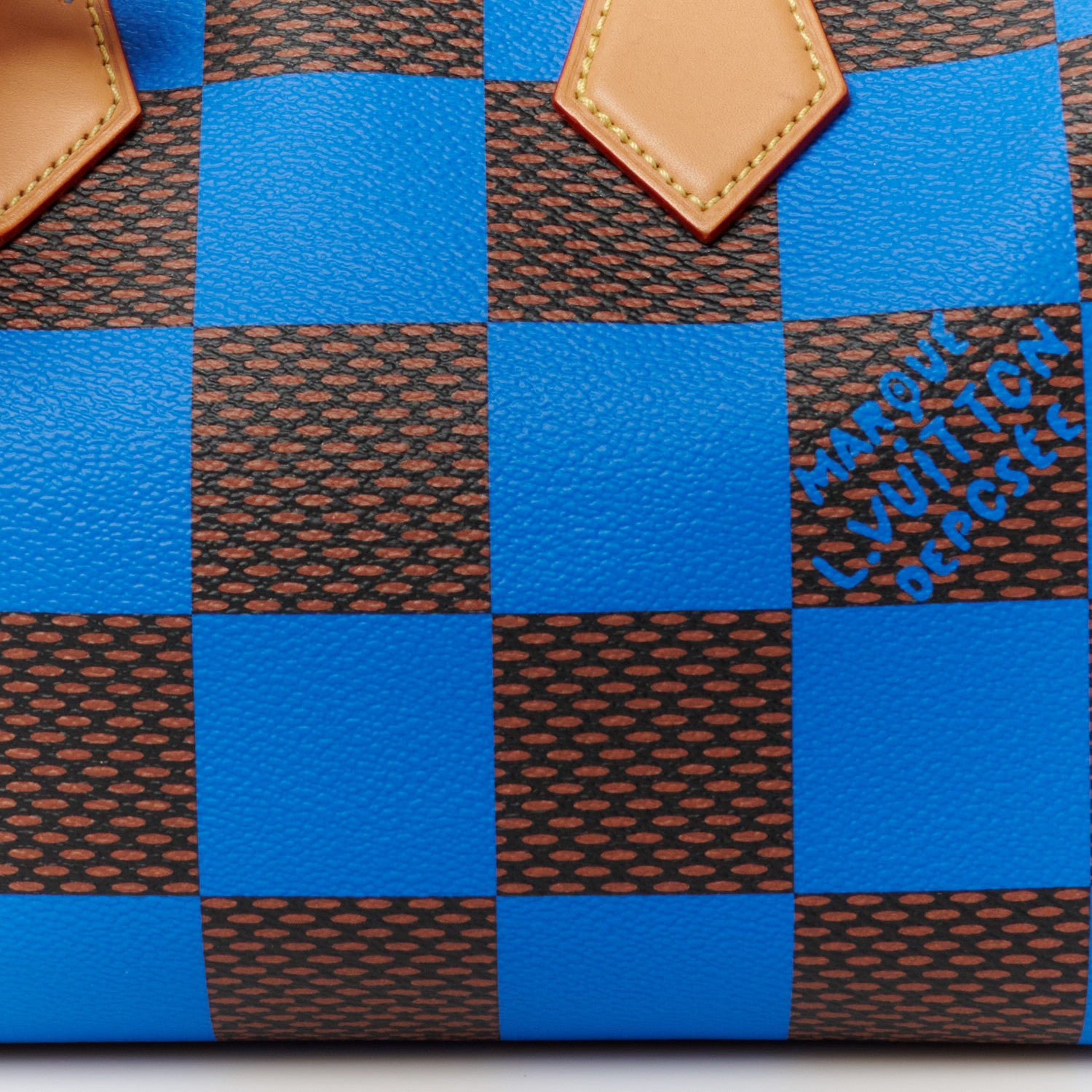 Louis Vuitton Damier Pop Speedy Bandouliere 25 Blue 8 of 10