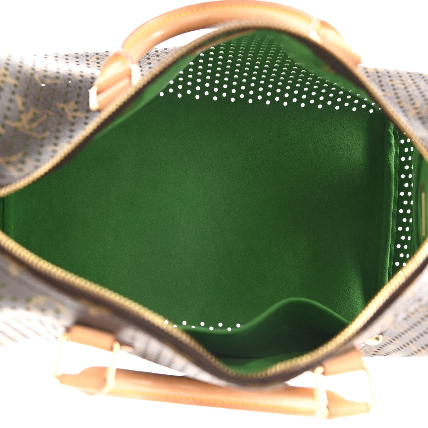 Louis Vuitton Monogram Perforated Speedy 30 Green 5 of 9