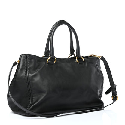 Prada Soft Calfskin Tote Black 2 of 4