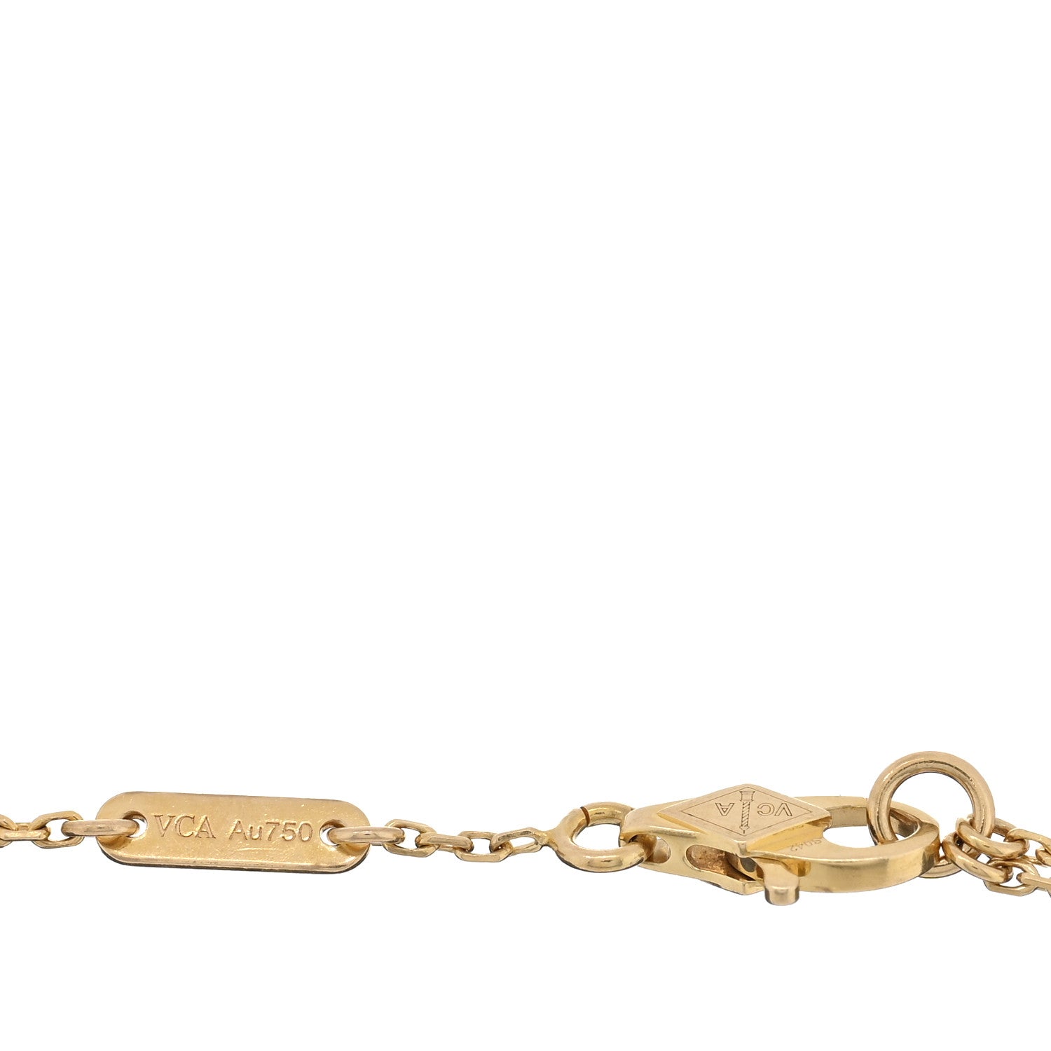 Van Cleef & Arpels 18K Yellow Gold Mother of Pearl Sweet Alhambra Bracelet 3 of 3