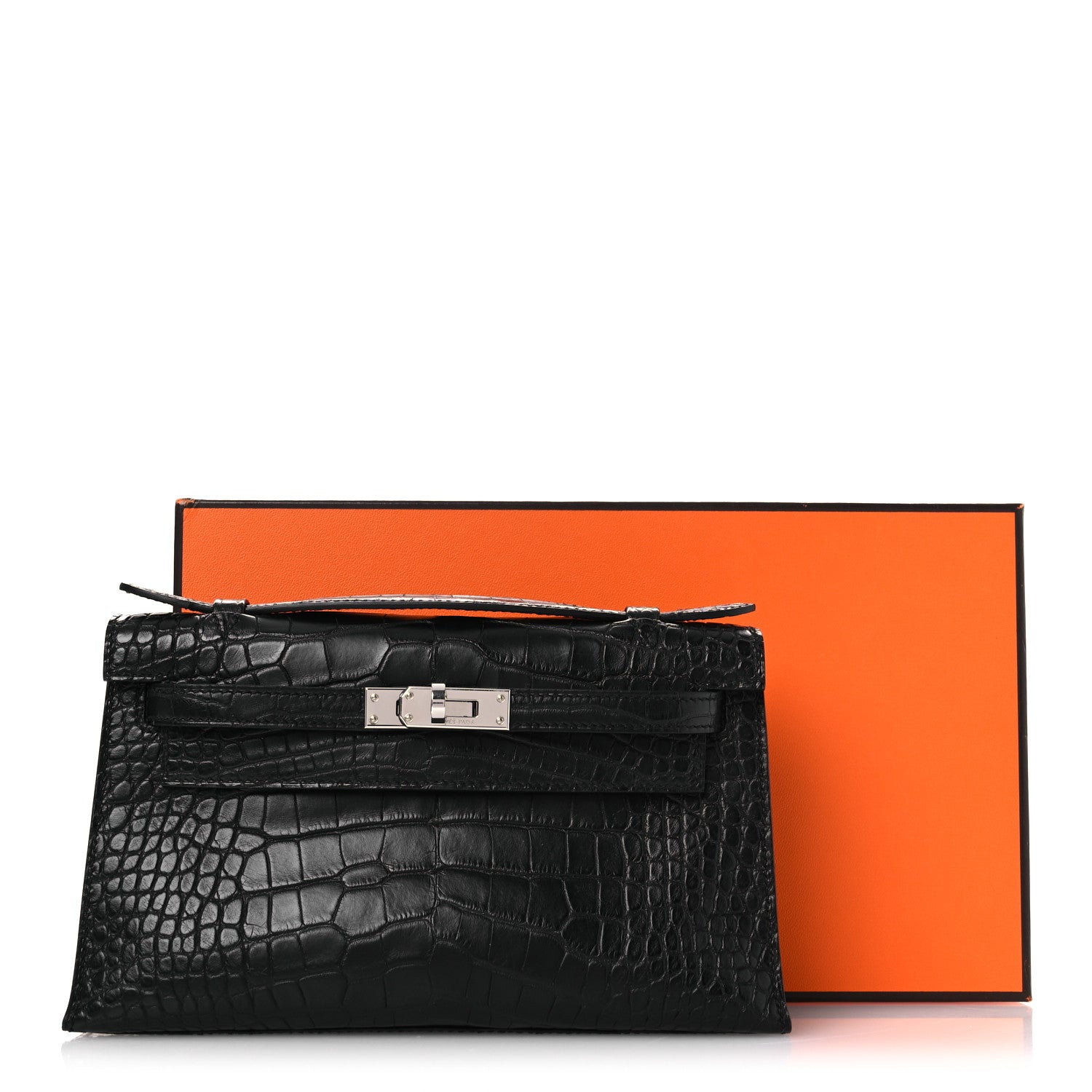Hermes Matte Alligator Kelly Pochette Black 1760212 – FASHIONPHILE