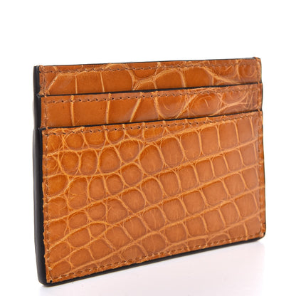 Gucci Crocodile GG Ophidia Card Holder Cognac 3 of 6