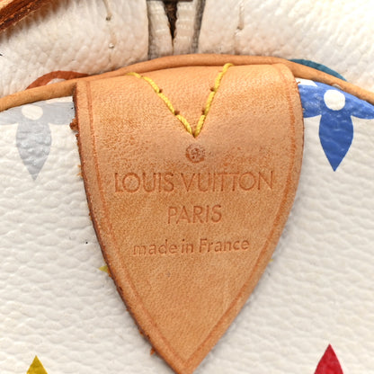 Louis Vuitton Monogram Multicolor Speedy 30 White 6 of 13