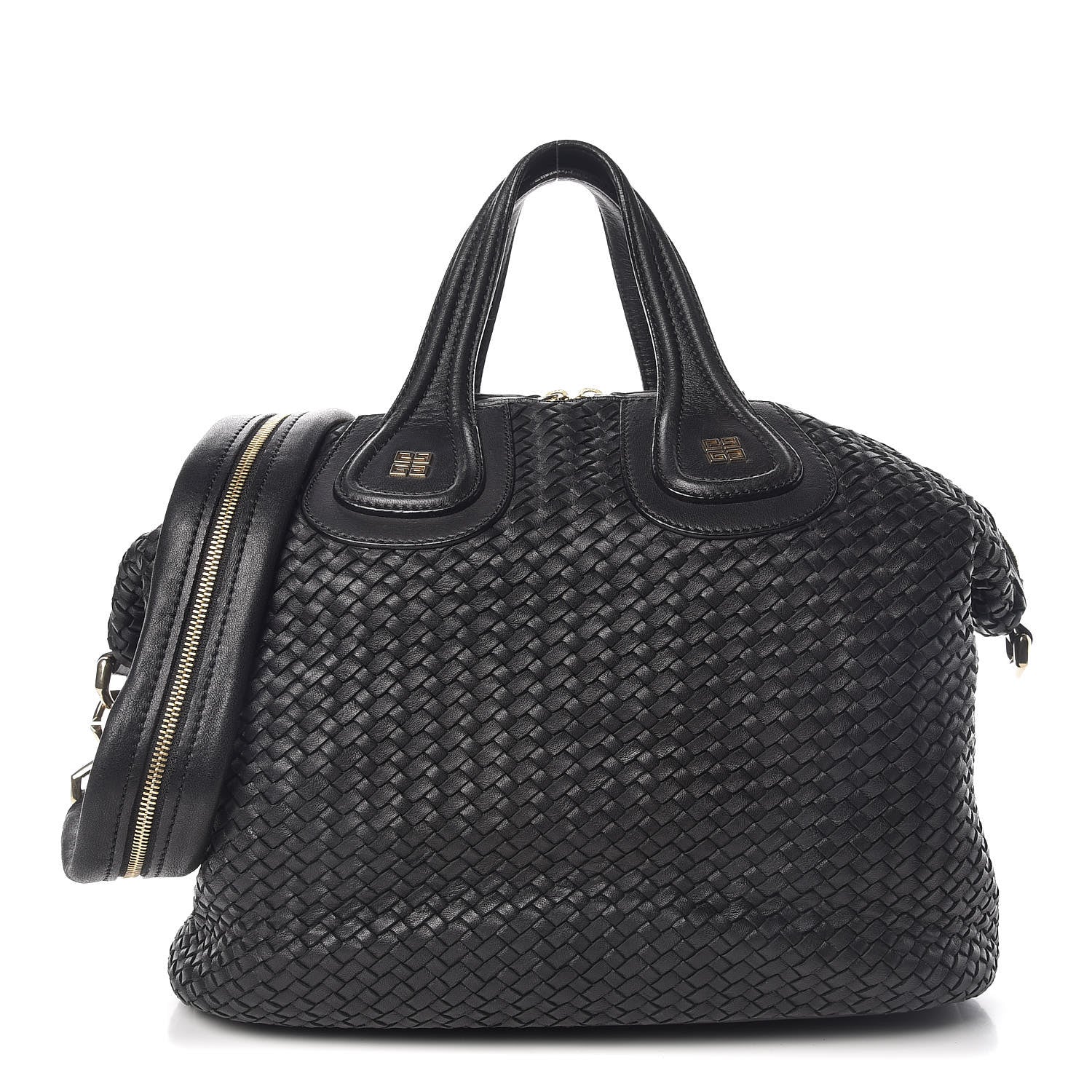 GIVENCHY バック Givenchy Lambskin Woven Medium Nightingale Black 372780