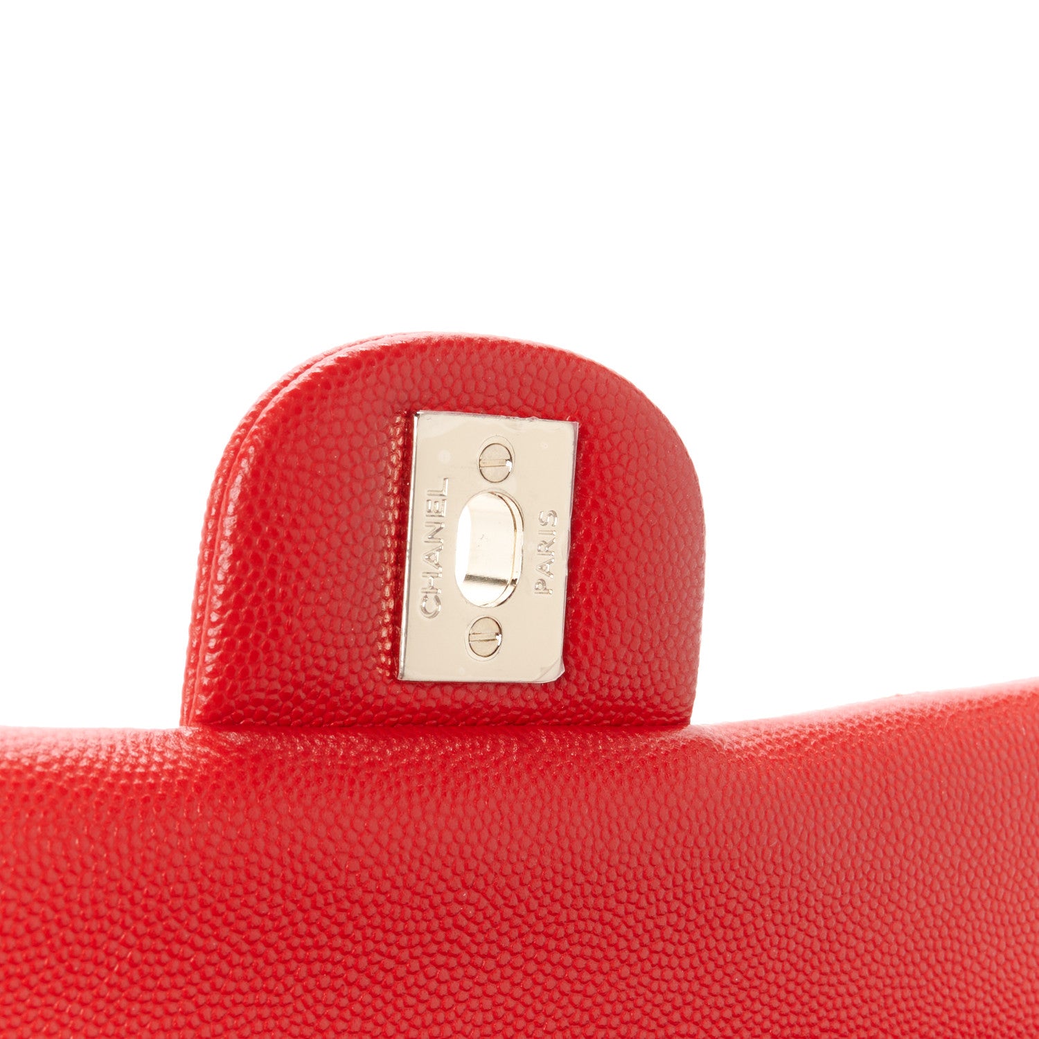 Chanel Caviar Quilted Medium Double Flap Red 7 of 13