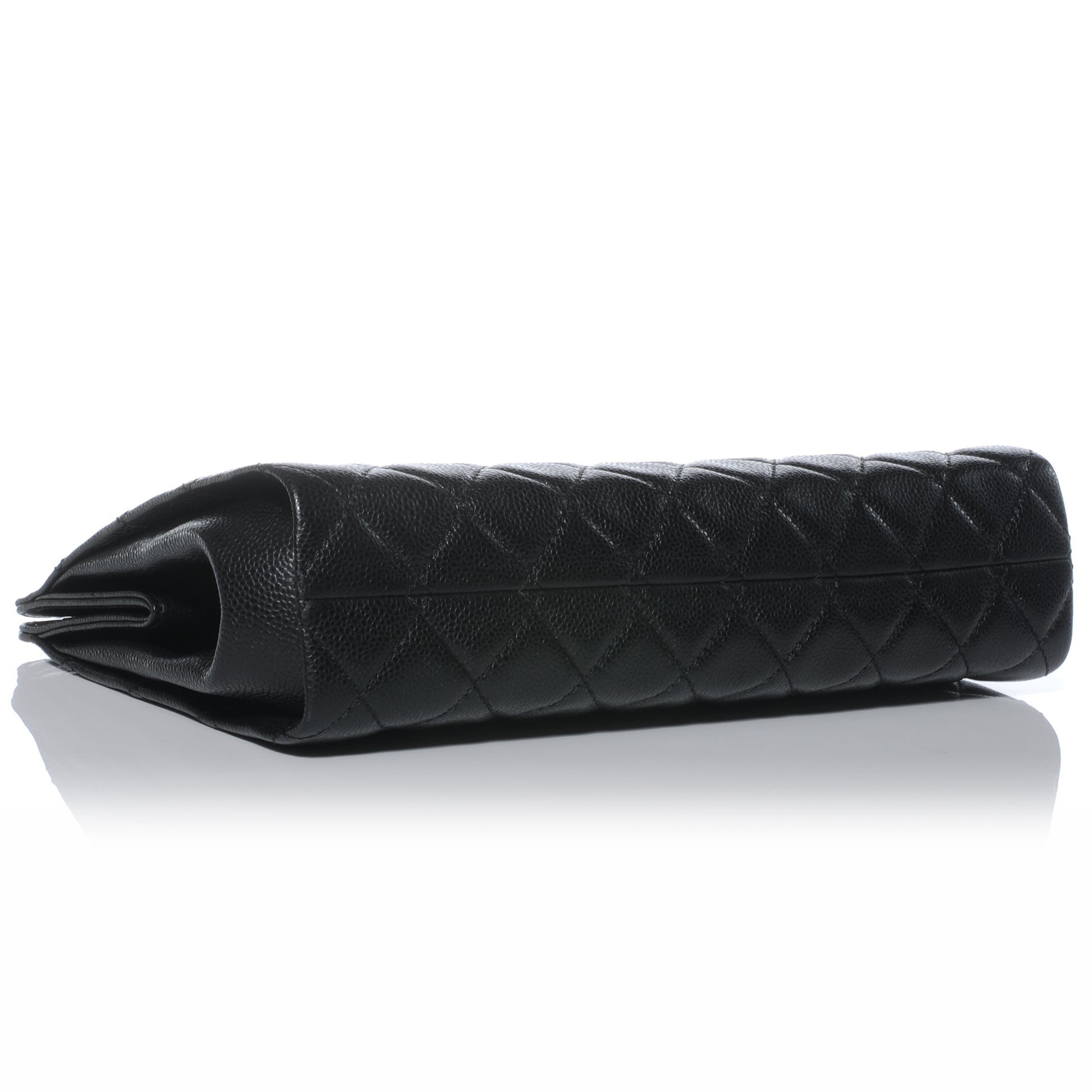 Chanel Caviar Quilted CC Large Clutch Black 4 of 7