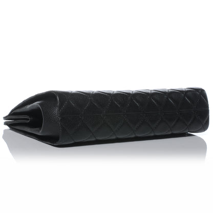 Chanel Caviar Quilted CC Large Clutch Black 4 of 7