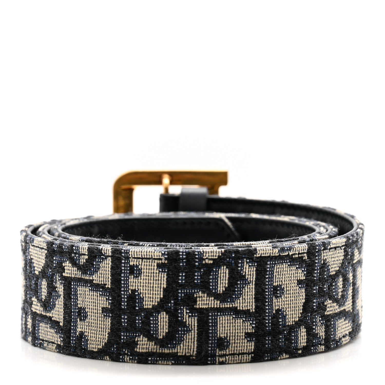 Christian Dior Oblique Diorquake Belt 80/32 Blue Multi 2 of 8