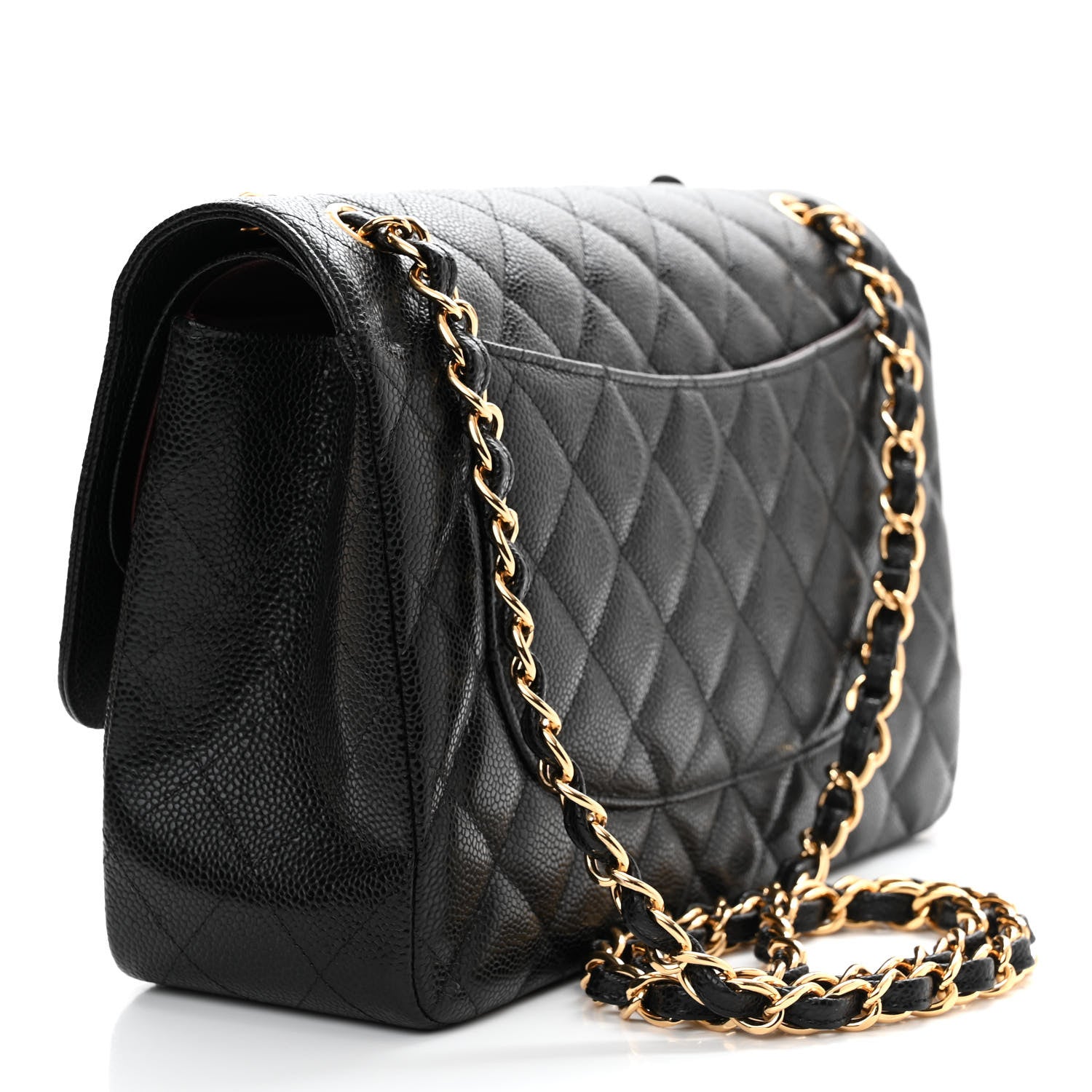 Chanel Caviar Quilted Jumbo Double Flap Black 2 of 10