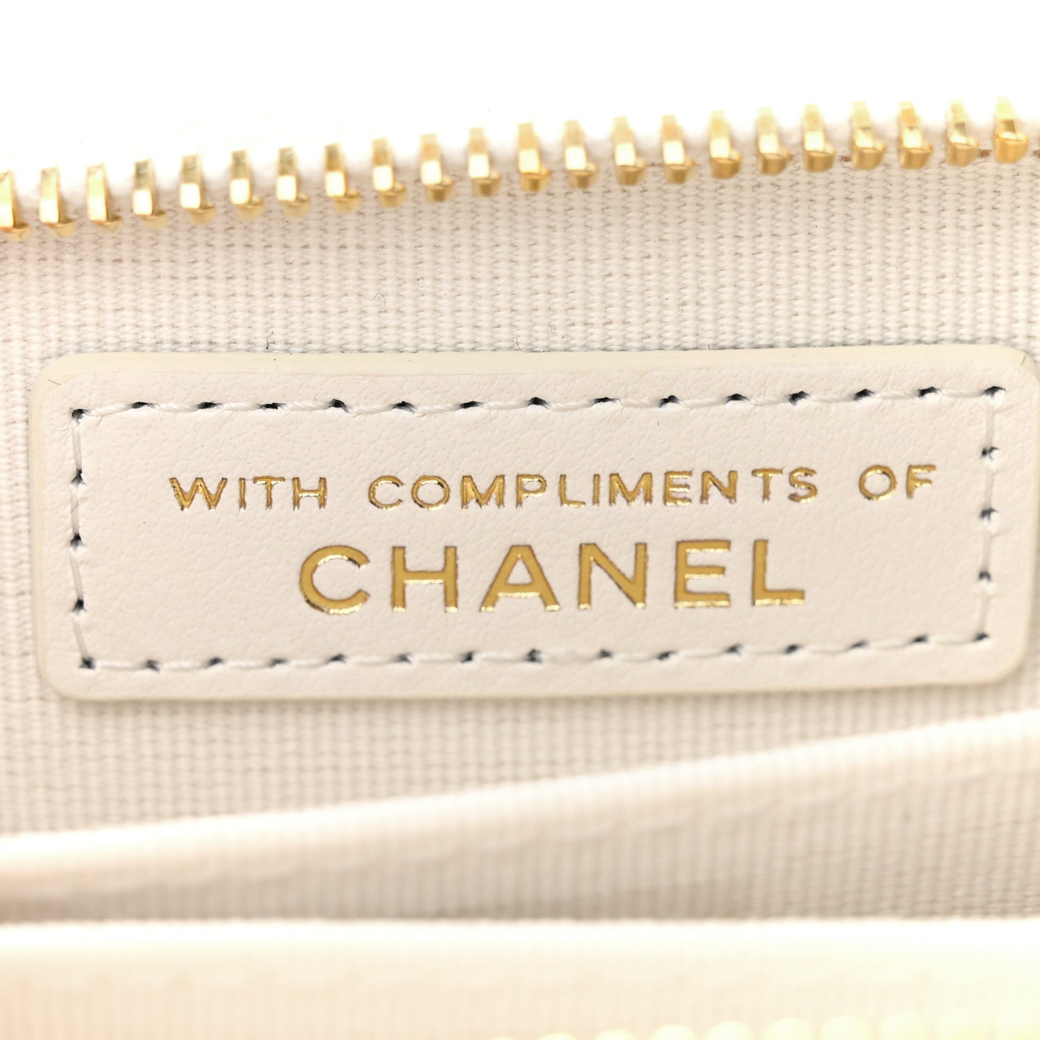 Chanel Tweed Quilted Bow Flap Card Holder On Chain White 7 of 13