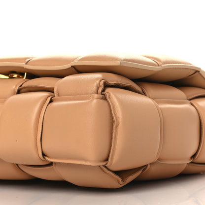 Bottega Veneta Lambskin Maxi Intreccio Padded Chain Cassette Crossbody Bag Caramel 9 of 9