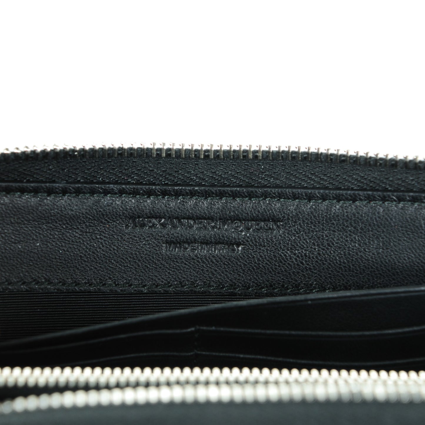 Calfskin Insignia Continental Zip Wallet Black