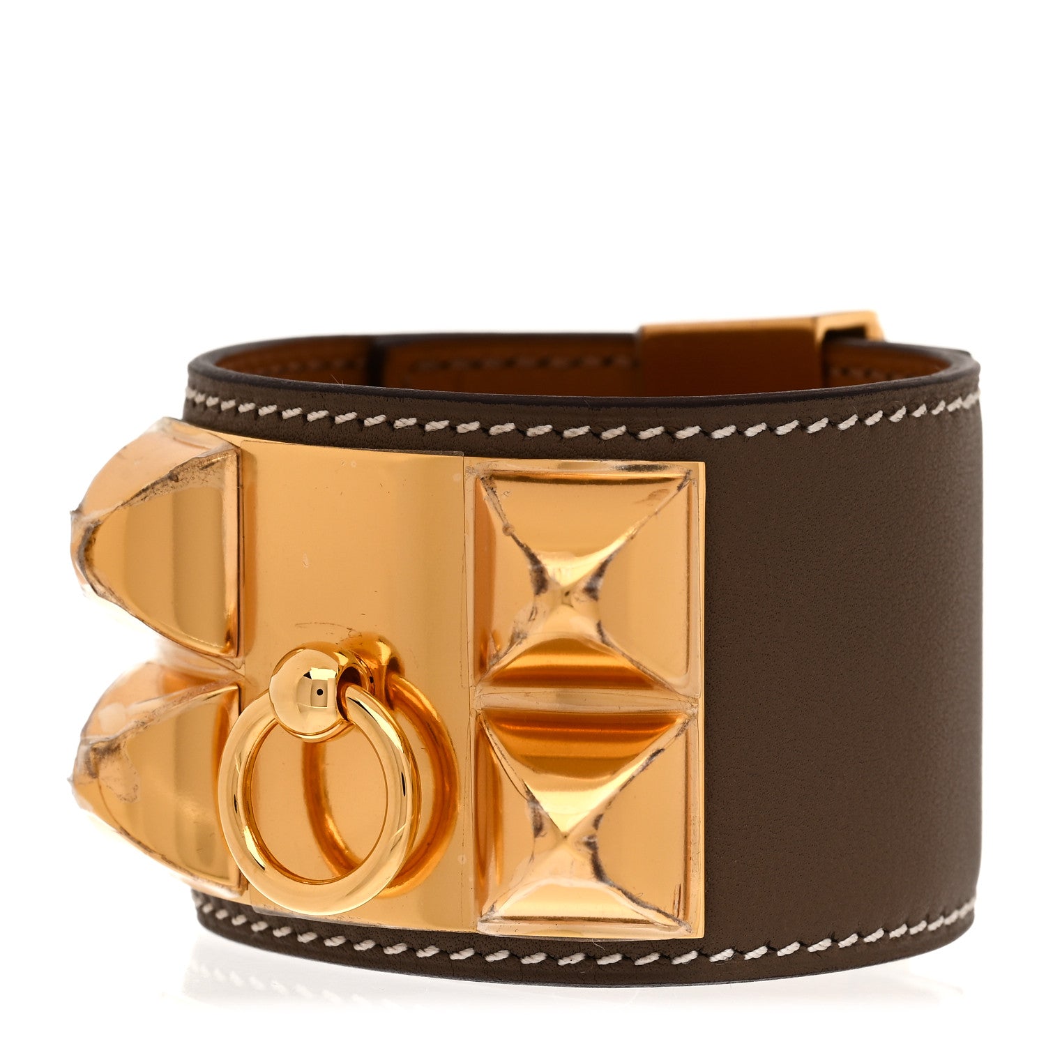 Hermes Swift Collier de Chien CDC Bracelet T2 Etoupe 1 of 7