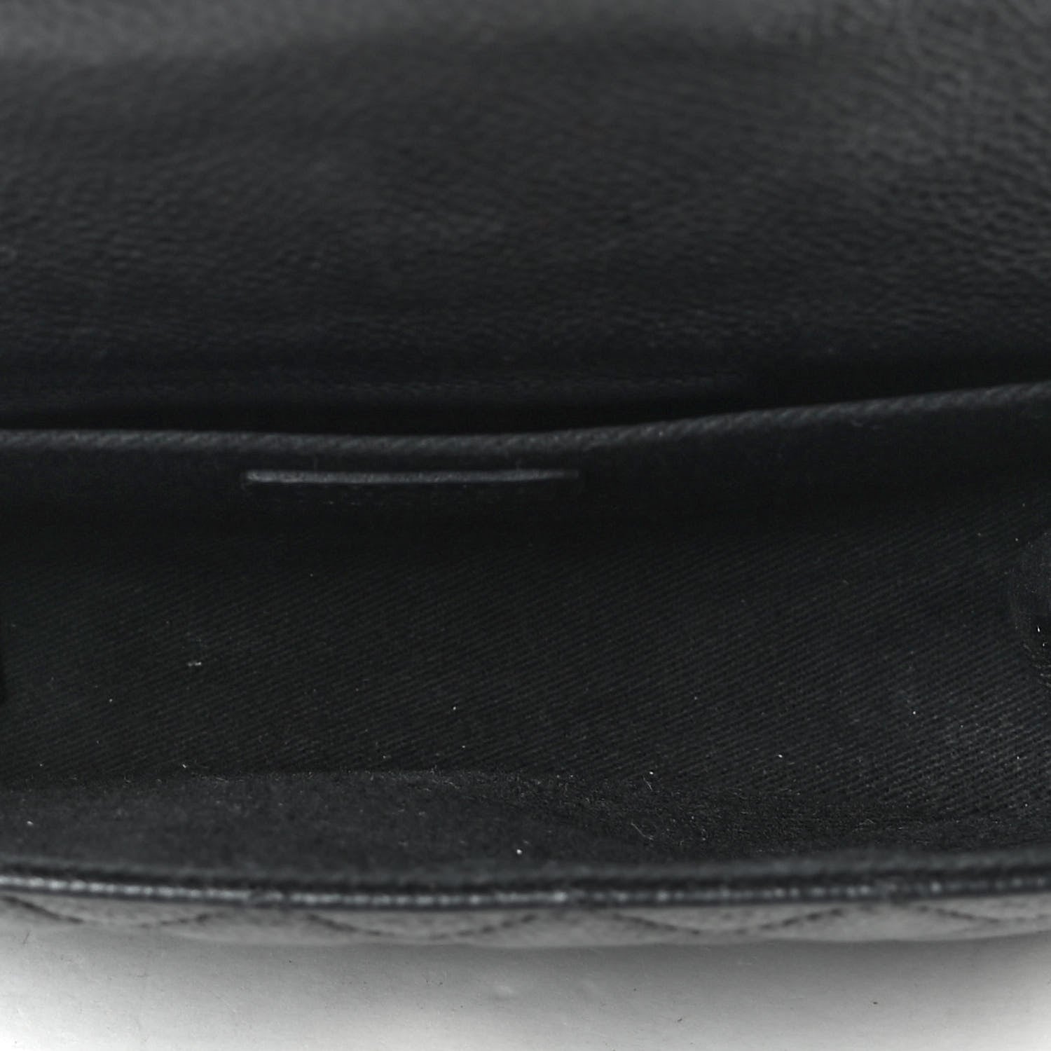 Chanel Grained Calfskin Quilted 2.55 Reissue Flap Belt Bag Clutch Black 4 of 4