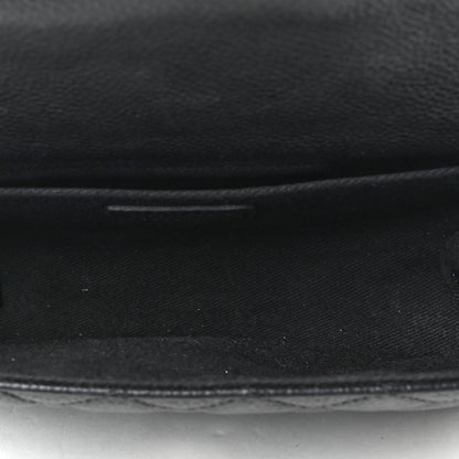 Chanel Grained Calfskin Quilted 2.55 Reissue Flap Belt Bag Clutch Black 4 of 4