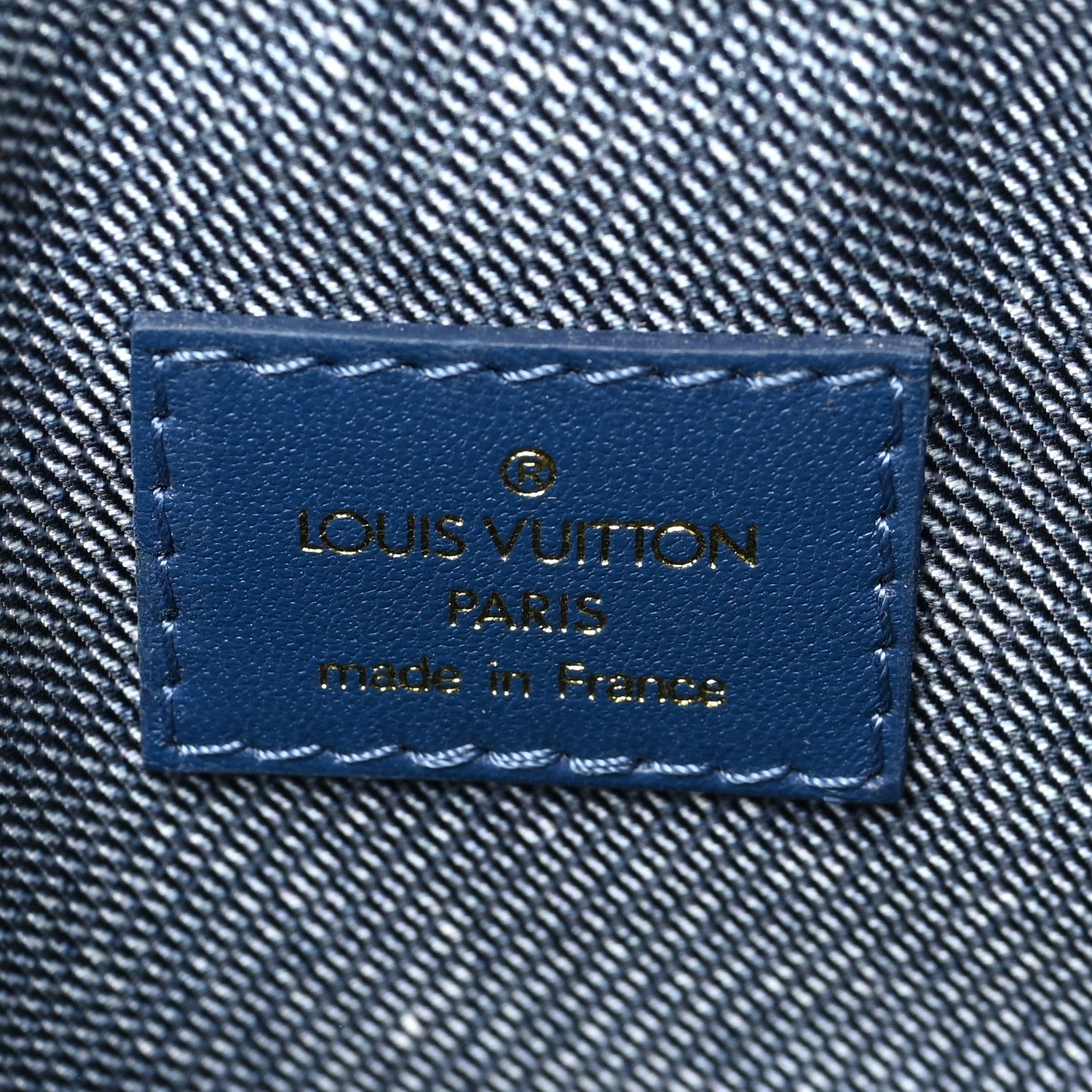 Louis Vuitton Lambskin Embossed Monogram Coussin PM Denim Blue 6 of 8