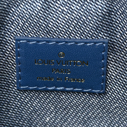 Louis Vuitton Lambskin Embossed Monogram Coussin PM Denim Blue 6 of 8