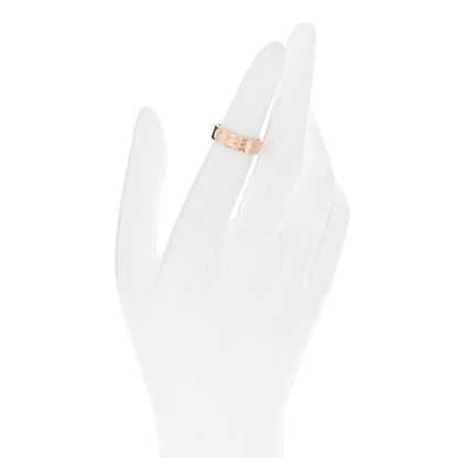 Hermes 18K Rose Gold Diamond PM Kelly Ring 48 4.5 2 of 5