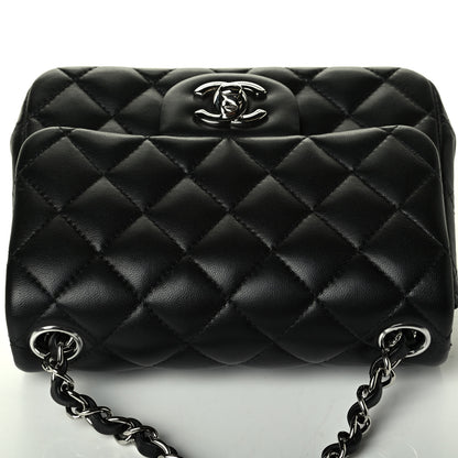 Chanel Lambskin Quilted Mini Square Flap Black 7 of 7