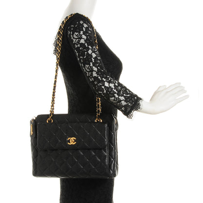 Chanel Caviar Quilted Shoulder Bag Black 2 of 9