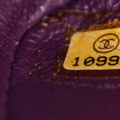 Chanel Caviar Quilted Medium Double Flap Purple 6 of 10