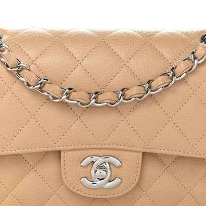 Chanel Caviar Quilted Small Double Flap Beige 8 of 15