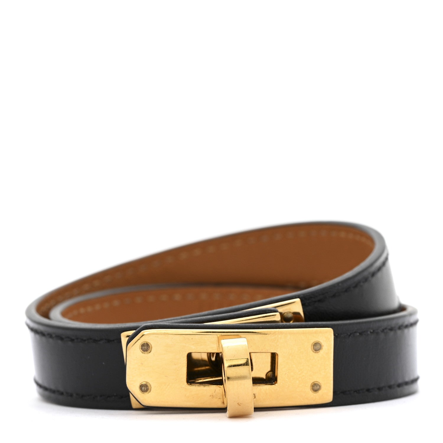 Hermes Box Kelly Double Tour Bracelet M Black 1 of 7