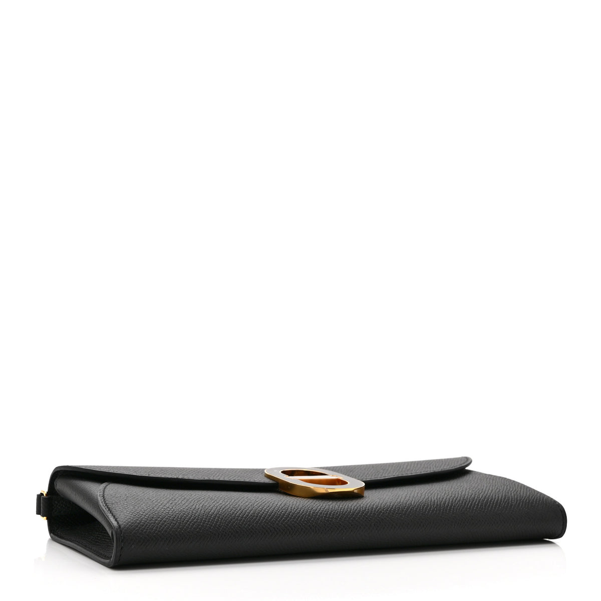 Hermes Epsom Enamel Maillon Wallet To Go Black 4 of 11
