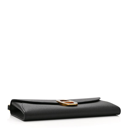 Hermes Epsom Enamel Maillon Wallet To Go Black 4 of 11