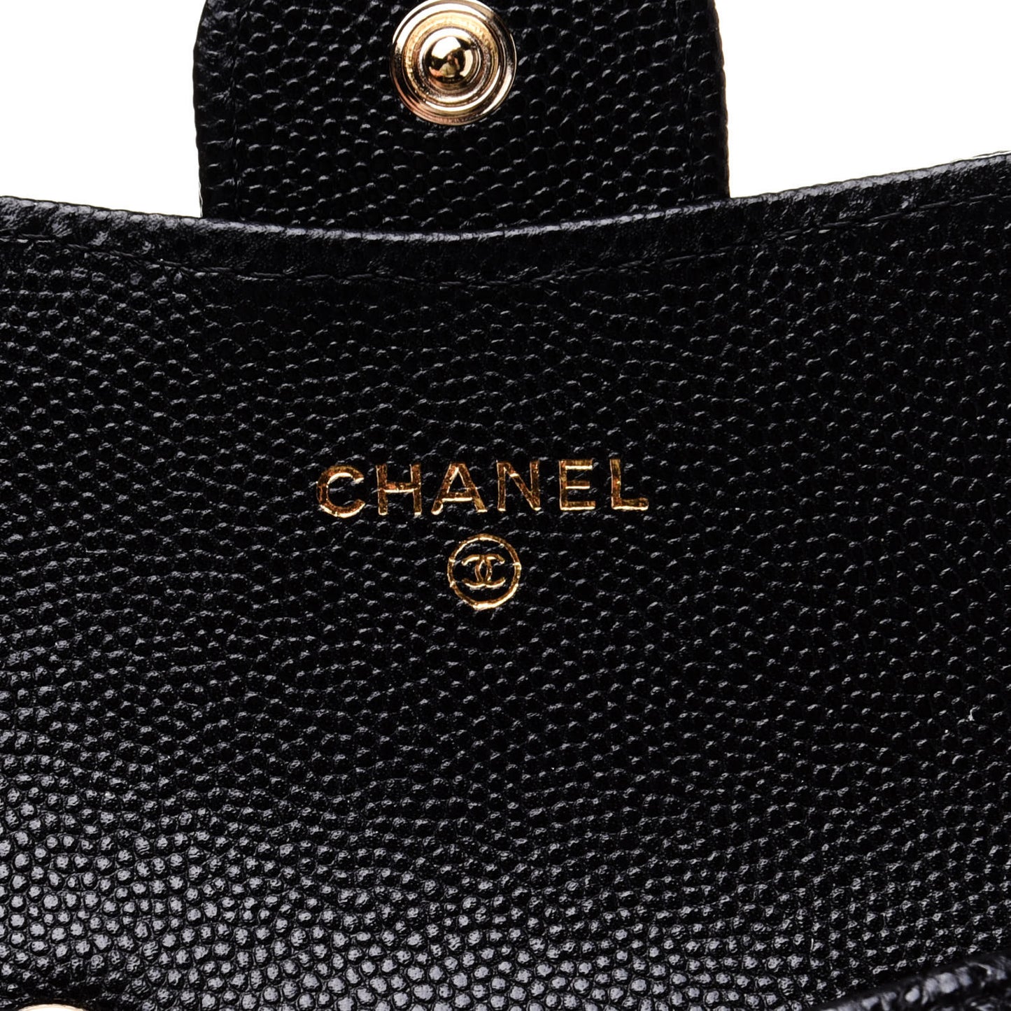 Caviar Quilted Mini Chain Belt Bag Black
