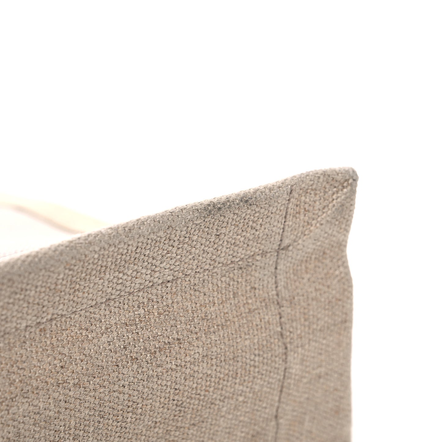 Linen Calfskin Rive Gauche Tote Optic White