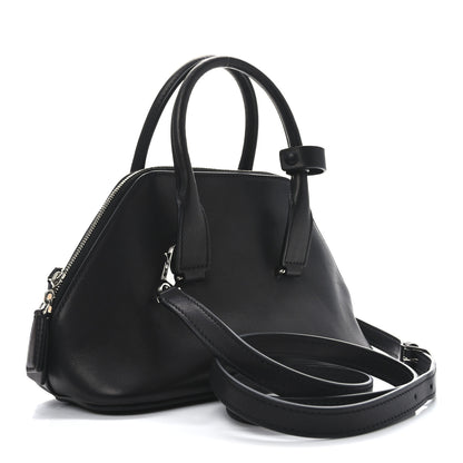 The Row Saddle Calfskin Mini Devon Bag Black 3 of 9