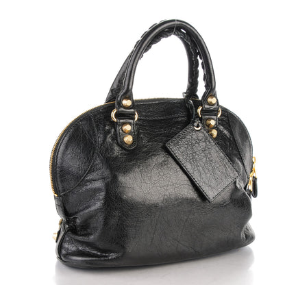 Balenciaga Agneau Giant 12 Gold Hardware Bowling Bag Black 3 of 7