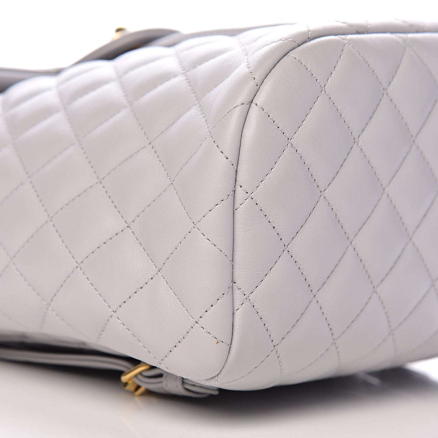 Calfskin Quilted Small Urban Spirit Backpack Light Grey