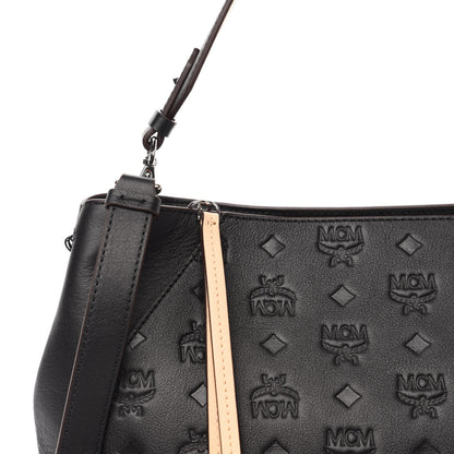 MCM Calfskin Ottomar Medium Klara Hobo Black 10 of 10