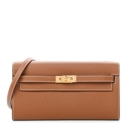 Hermes Epsom Kelly Wallet To Go Gold 1 of 8