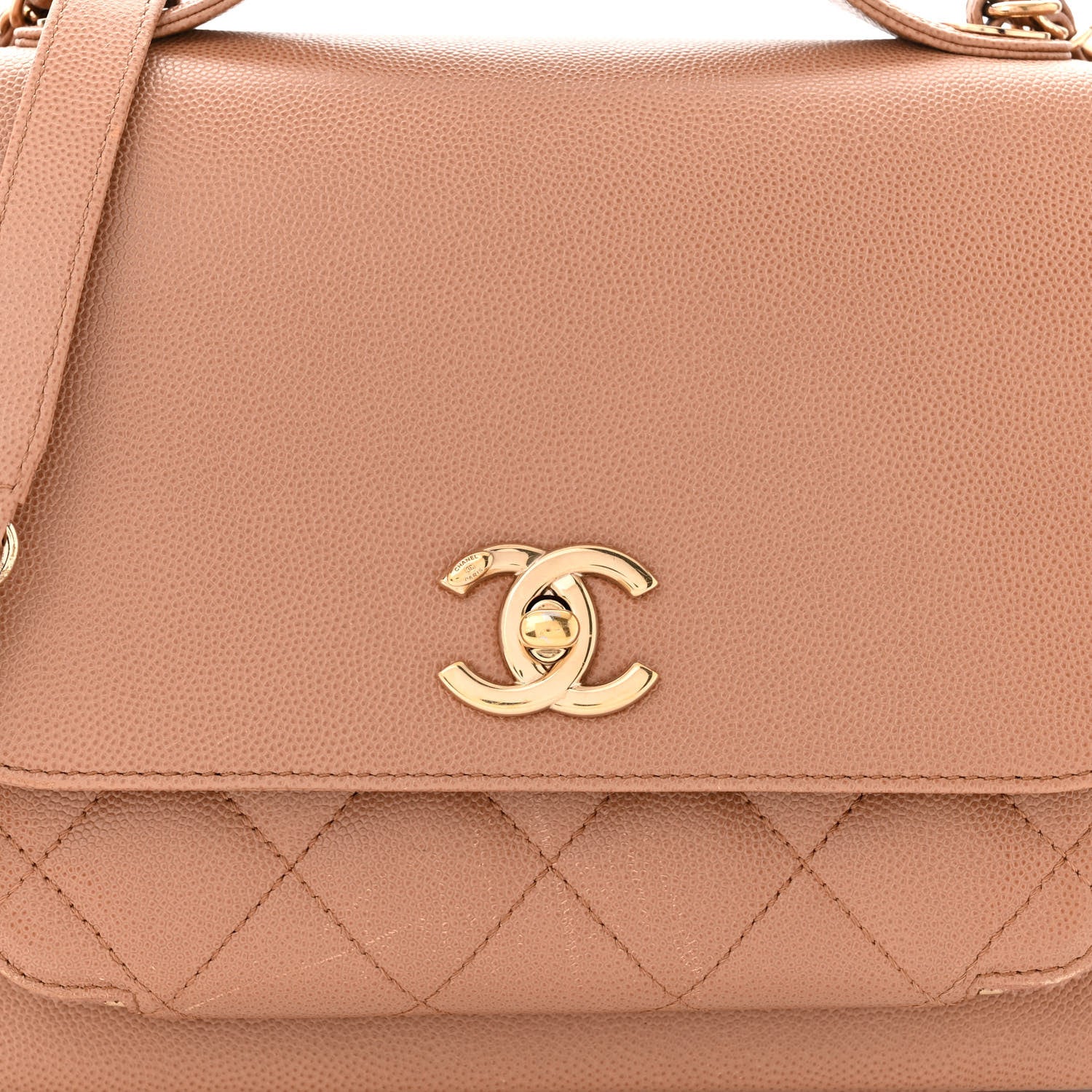 Chanel Caviar Quilted Medium Business Affinity Flap Beige 8 of 13