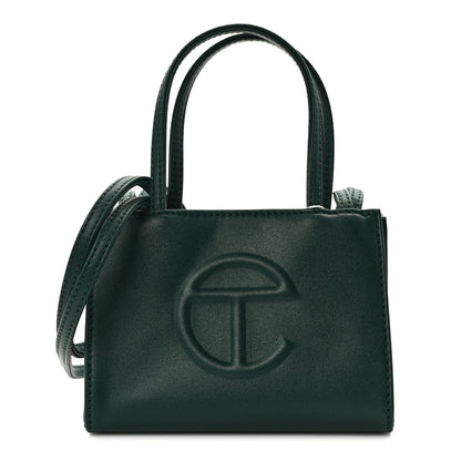 Telfar Vegan Leather Small Shopping Bag Dark Olive 1 of 10