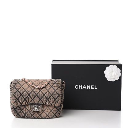 Chanel Denim Quilted Small Flap Light Pink Black 13 of 13