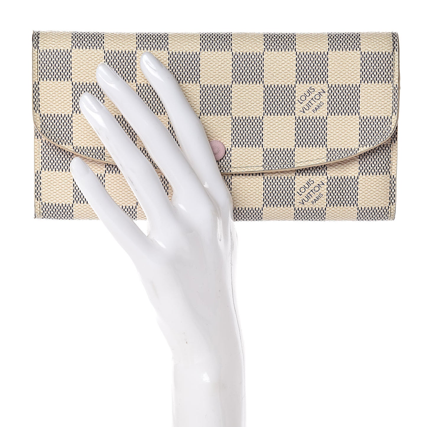 Damier Azur Emilie Wallet Rose Ballerine
