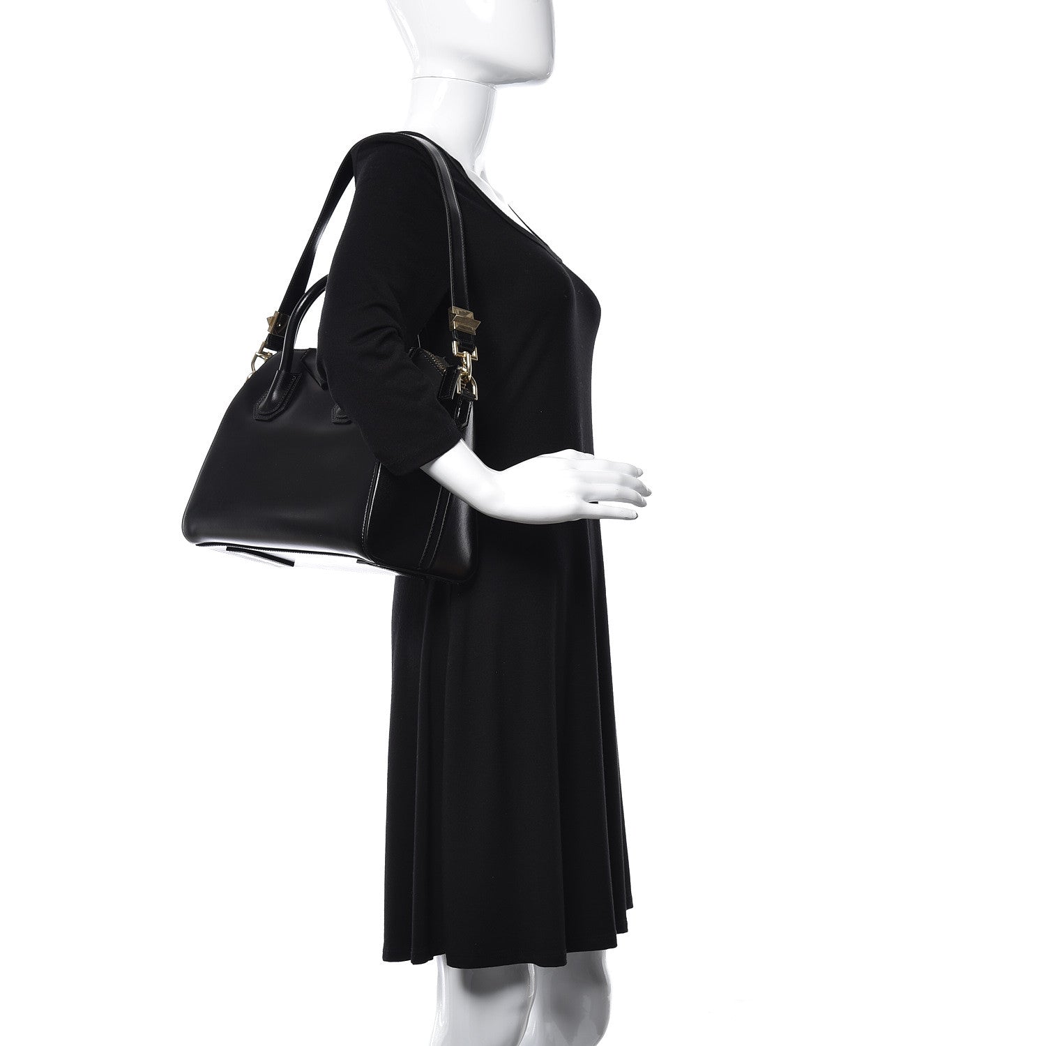 Givenchy Shiny Lord Calfskin Small Antigona Black 2 of 14