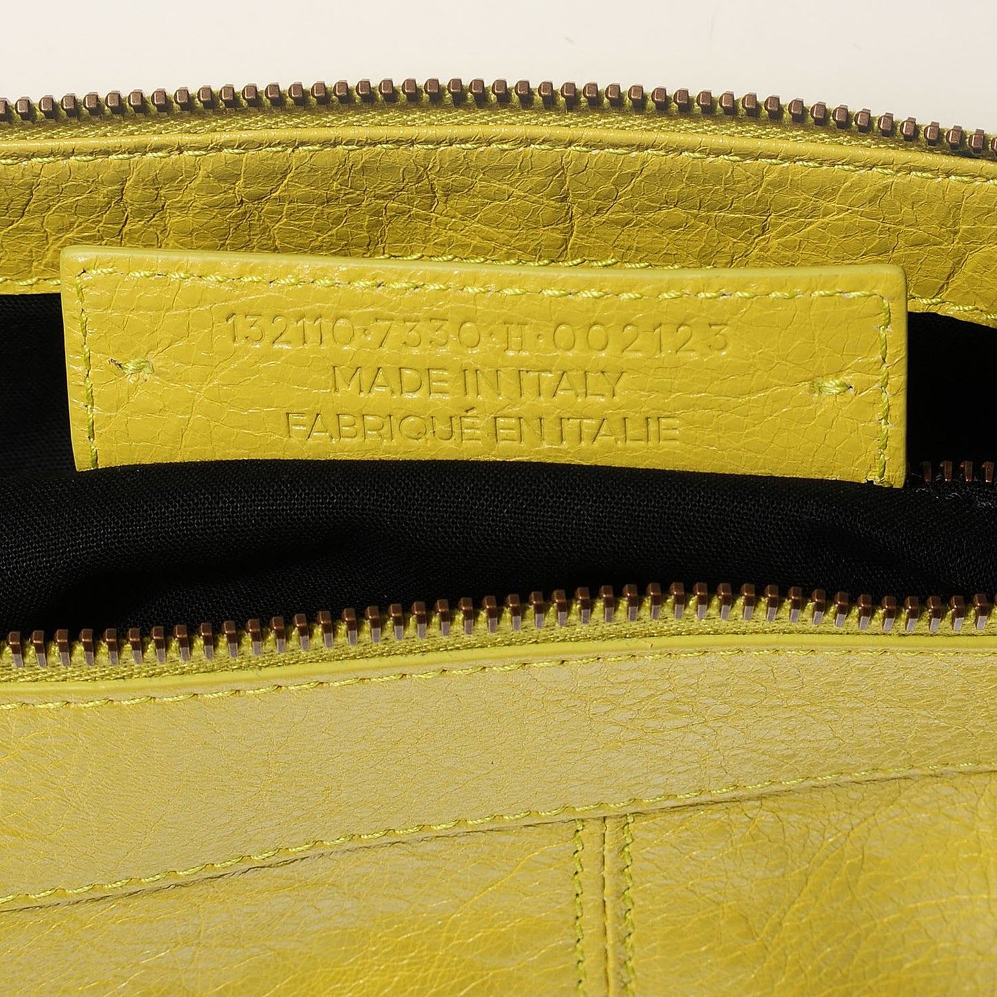 Agneau Classic Hardware Work Jaune Poussin